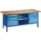 Compact workbench, W2000xD700xH845 mm, with 1 door and 3 drawers and 1 shelf, type TM CLASSIC